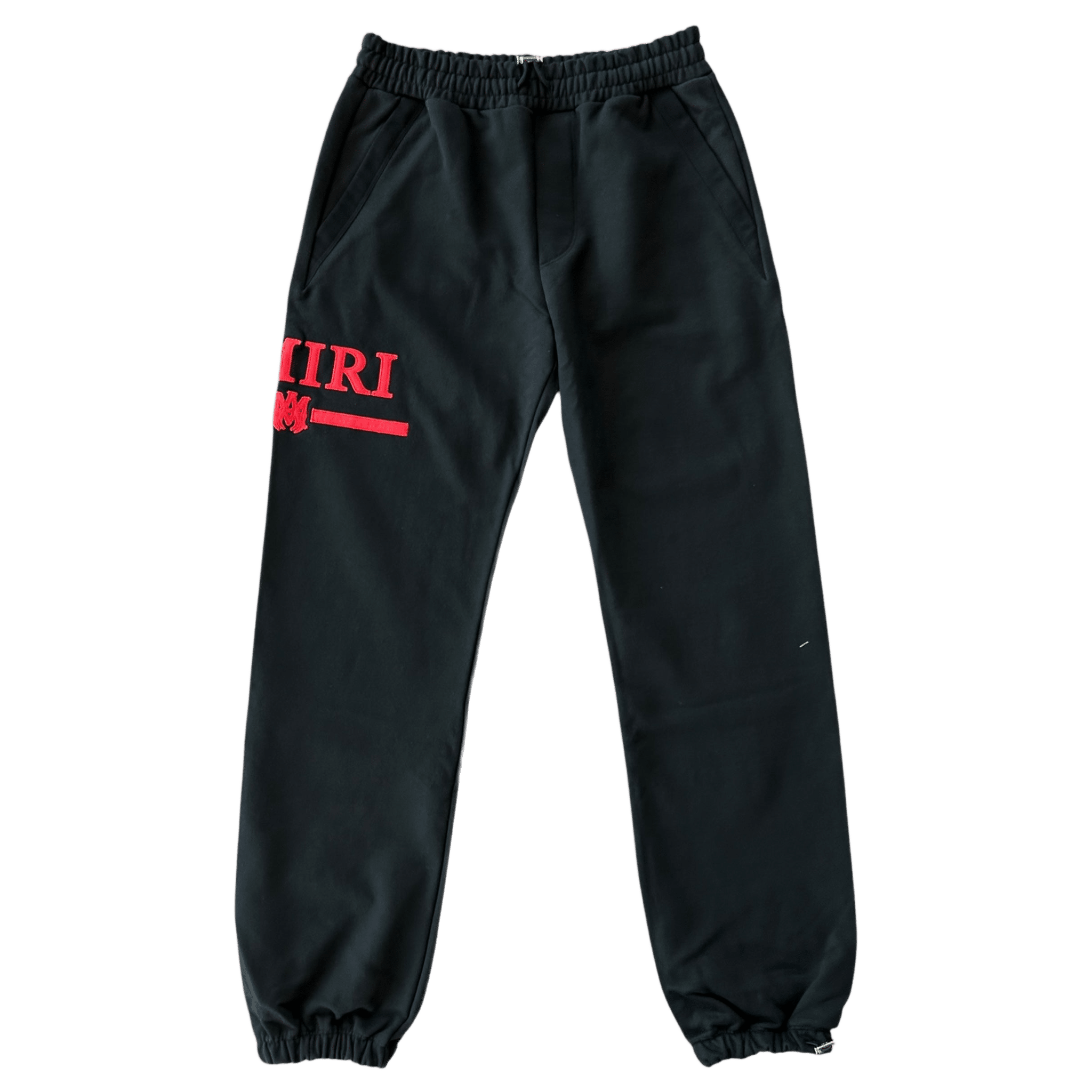 Amiri Black & Red MA Bar Logo Sweatpants - Morely TrendsAmiri Type here:)