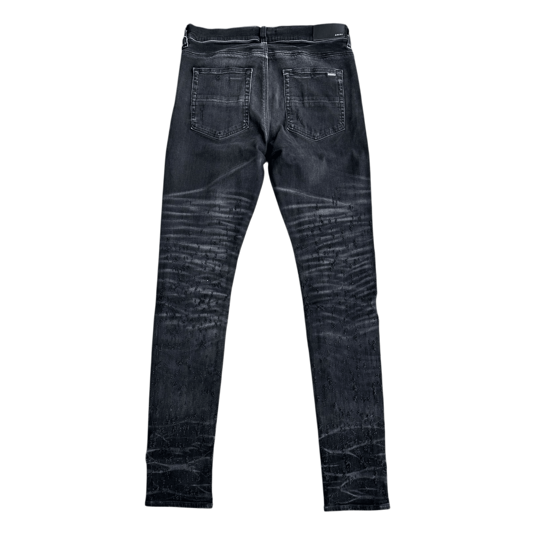 Amiri Black Shotgun Distressed Jeans - Morely TrendsAmiri Type here:)