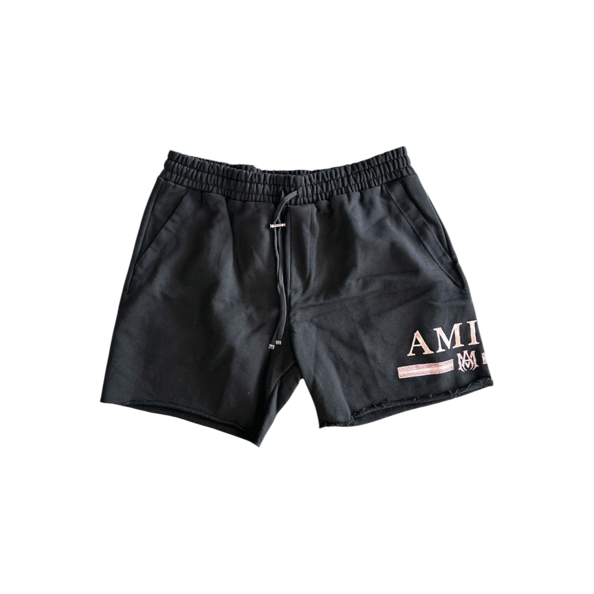 Amiri Black & Watercolor MA Bar Logo Shorts - Morely TrendsAmiri Type here:)
