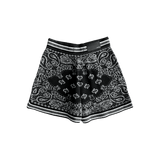 Amiri Black & White Bandana Crochet Basketball Shorts - Morely TrendsAmiri Type here:)
