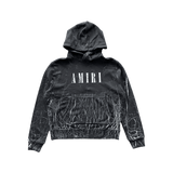 Amiri Black & White Cracked Core Logo Hoodie - Morely TrendsAmiri Type here:)