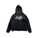 Amiri Black & White Embroidered Dragon Logo Zip Up Hoodie - Morely TrendsAmiri Type here:)
