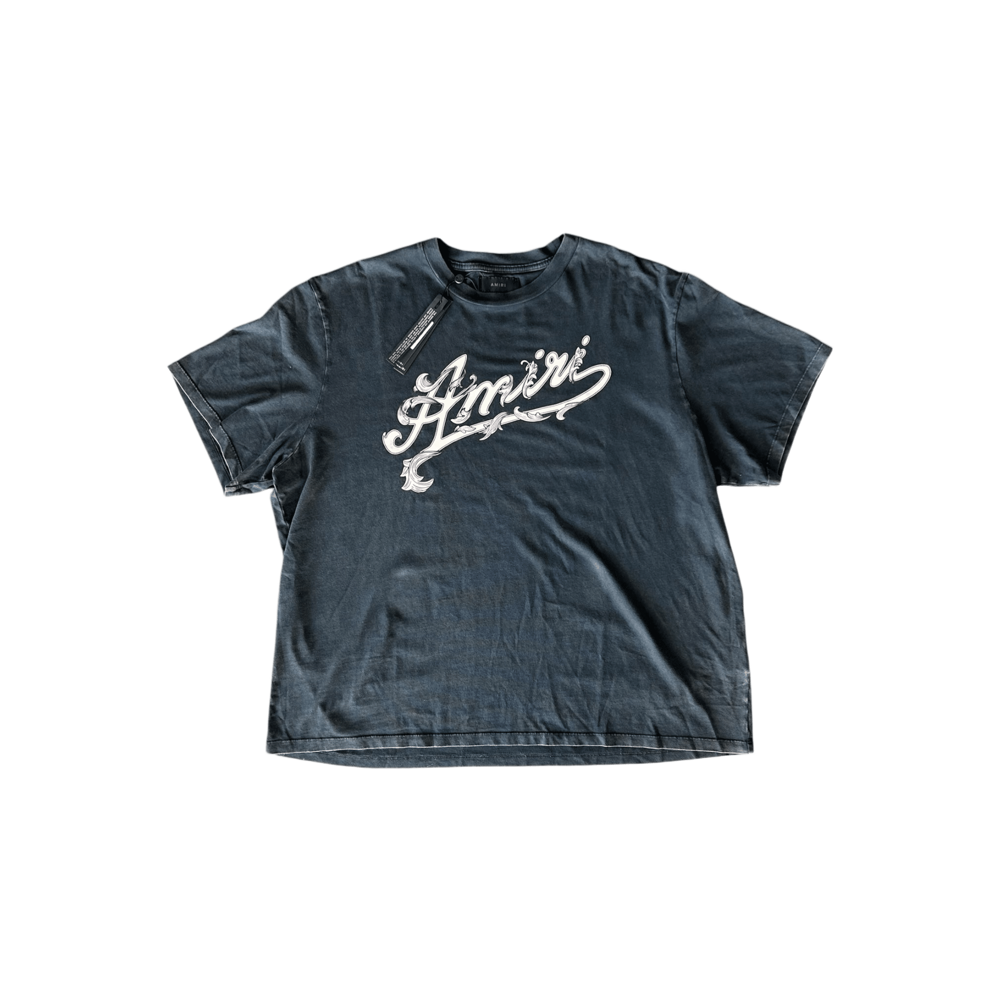 Amiri Black & White Fliligree Logo T-shirt - Morely TrendsAmiri Type here:)