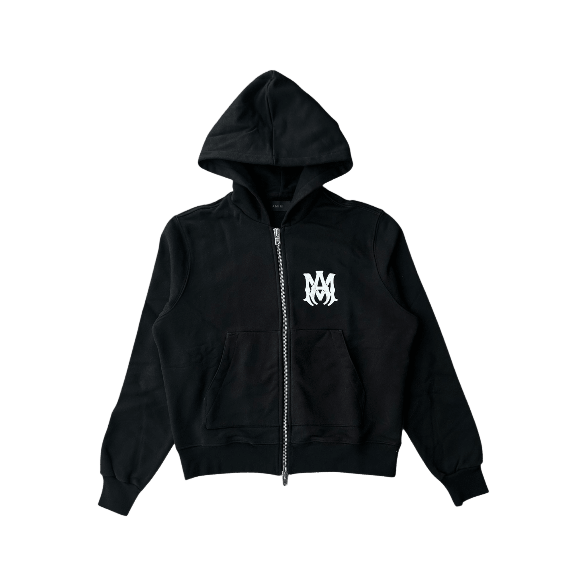 Amiri Black & White MA Core Logo Zip Up Hoodie - Morely TrendsAmiri Type here:)