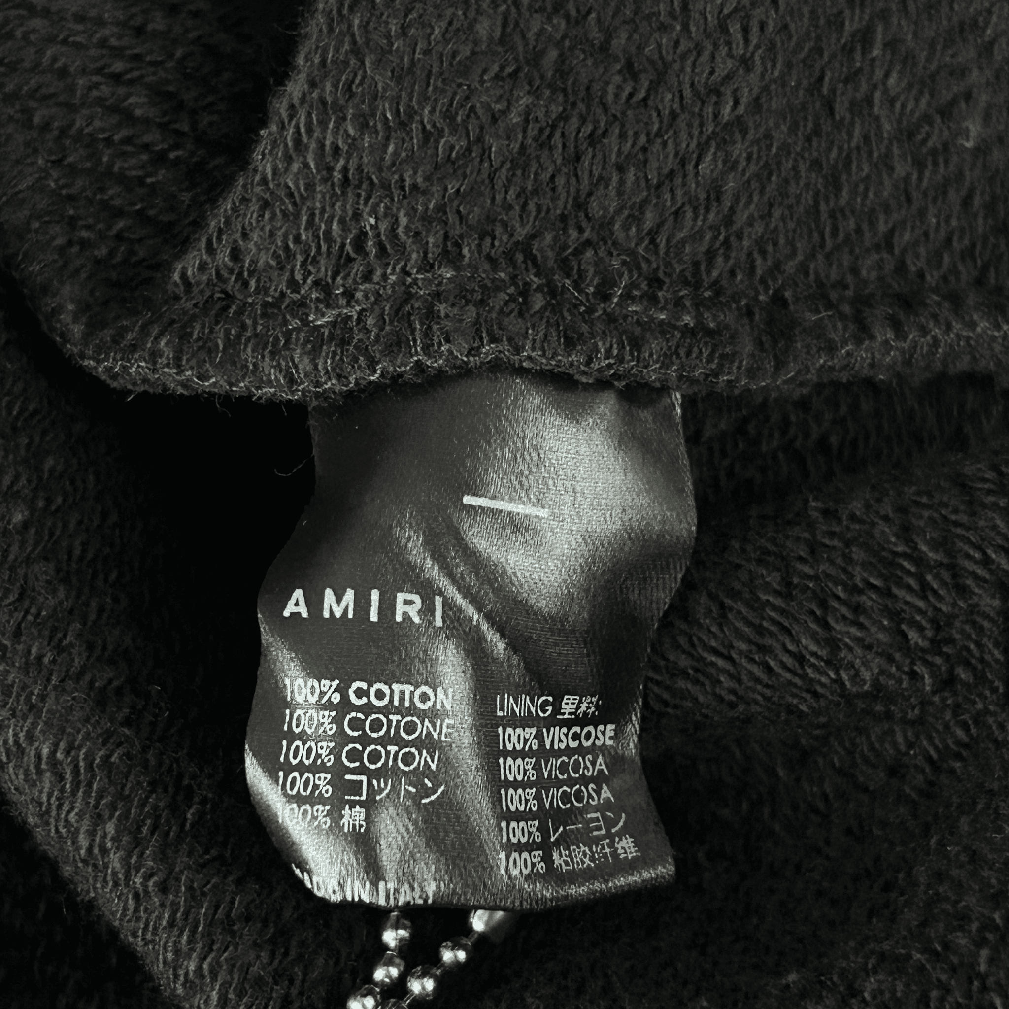 Amiri Black & White MA Core Logo Zip Up Hoodie - Morely TrendsAmiri Type here:)