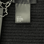 Amiri Black & White Wool Knit MA Logo Scarf - Morely TrendsAmiri Type here:)