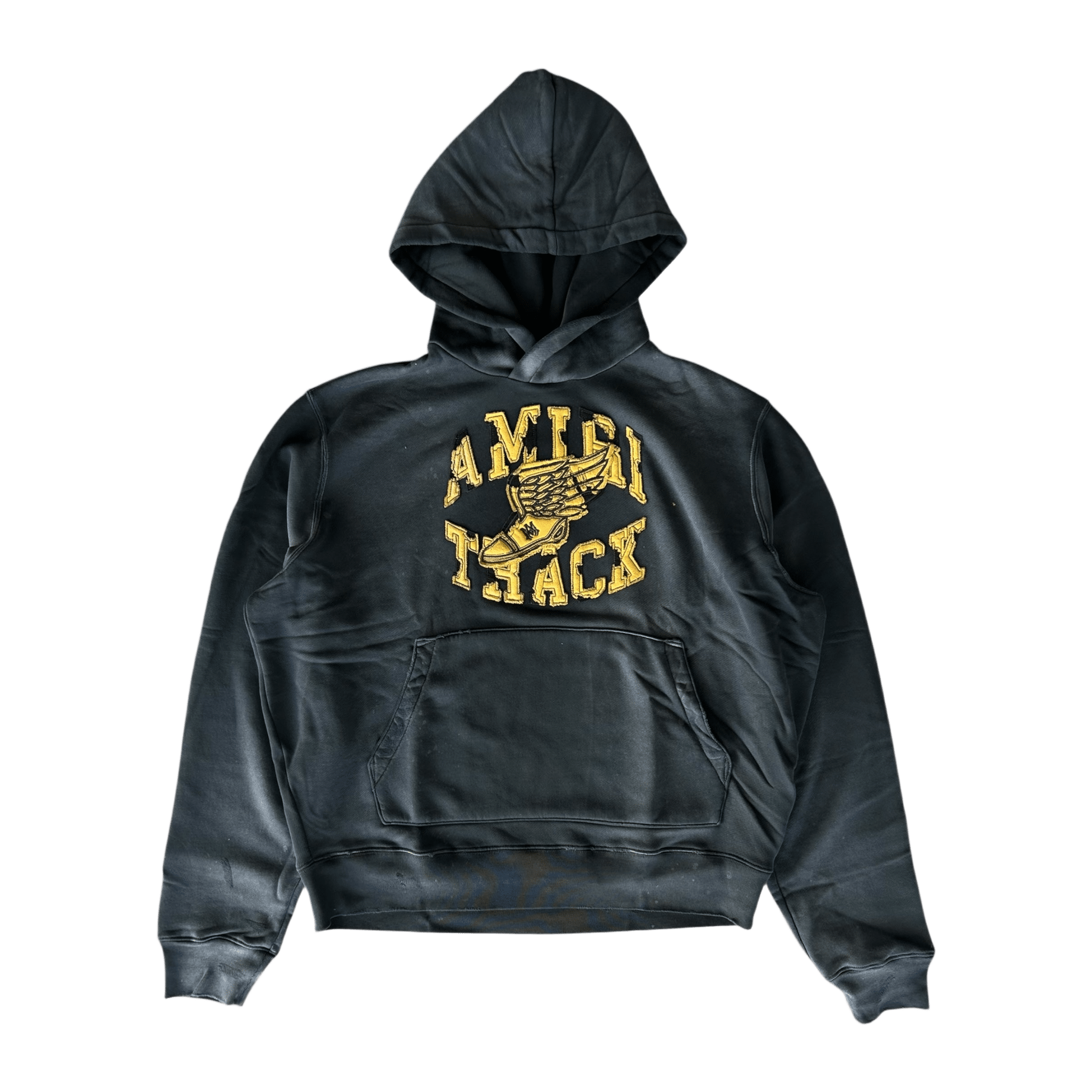 Amiri Black & Yellow Track Logo Hoodie - Morely TrendsAmiri Type here:)