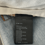 Amiri Blue Denim Core Applique Logo Distressed Jeans - Morely TrendsAmiri Type here:)