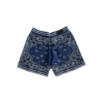 Amiri Blue & White Bandana Basketball MA Logo Shorts - Morely TrendsAmiri Type here:)
