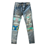 Amiri Clay Indigo Quilted Patch Jeans - Morely TrendsAmiri Type here:)