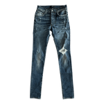 Amiri Deep Indigo Broken Distressed Jeans - Morely TrendsAmiri Type here:)