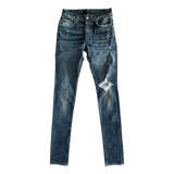 Amiri Deep Indigo Broken Distressed Jeans - Morely TrendsAmiri Type here:)