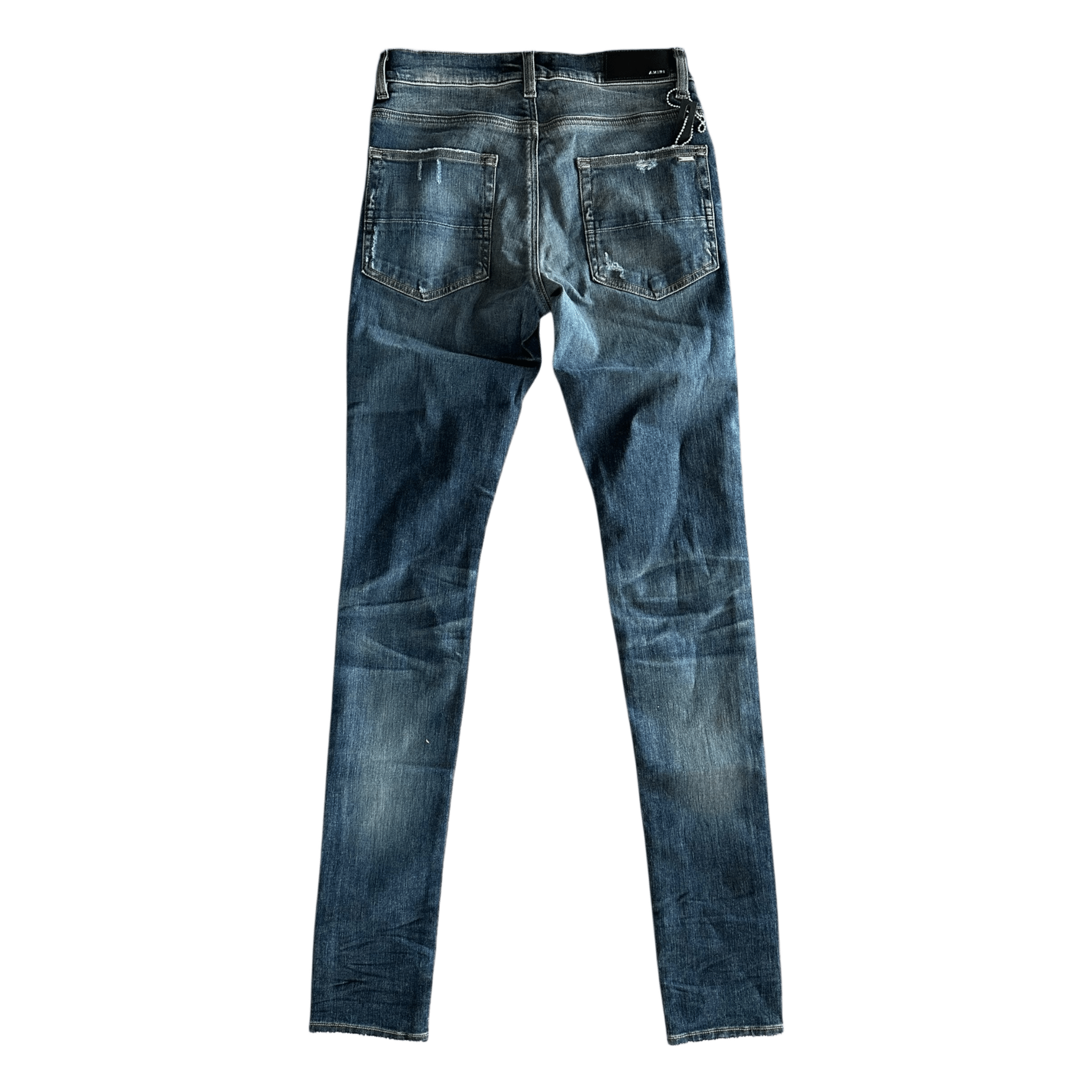 Amiri Deep Indigo Broken Distressed Jeans - Morely TrendsAmiri Type here:)