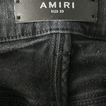 Amiri Faded Black Baroque Varsity Logo Jeans - Morely TrendsAmiri Type here:)