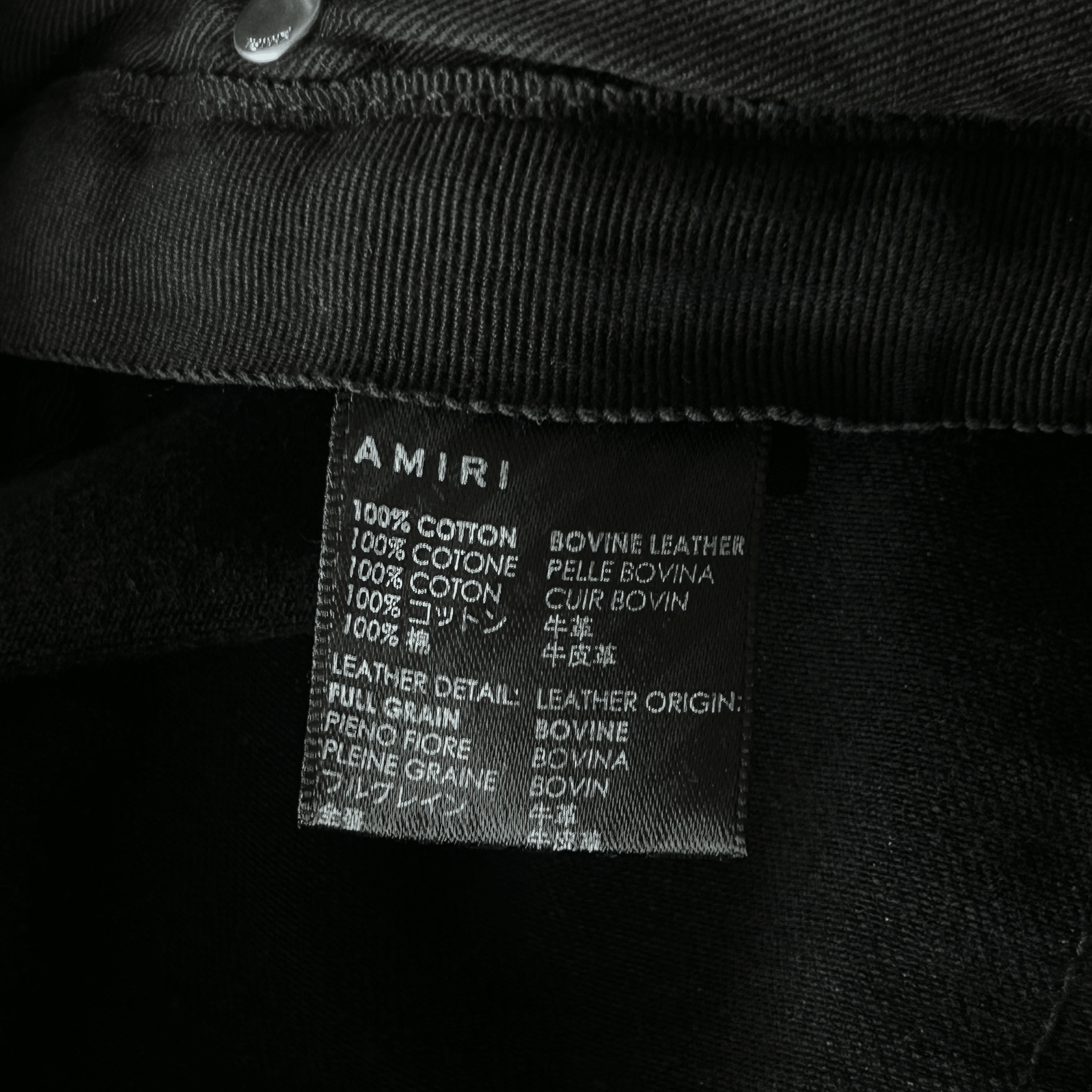 Amiri Faded Black Baroque Varsity Logo Jeans - Morely TrendsAmiri Type here:)