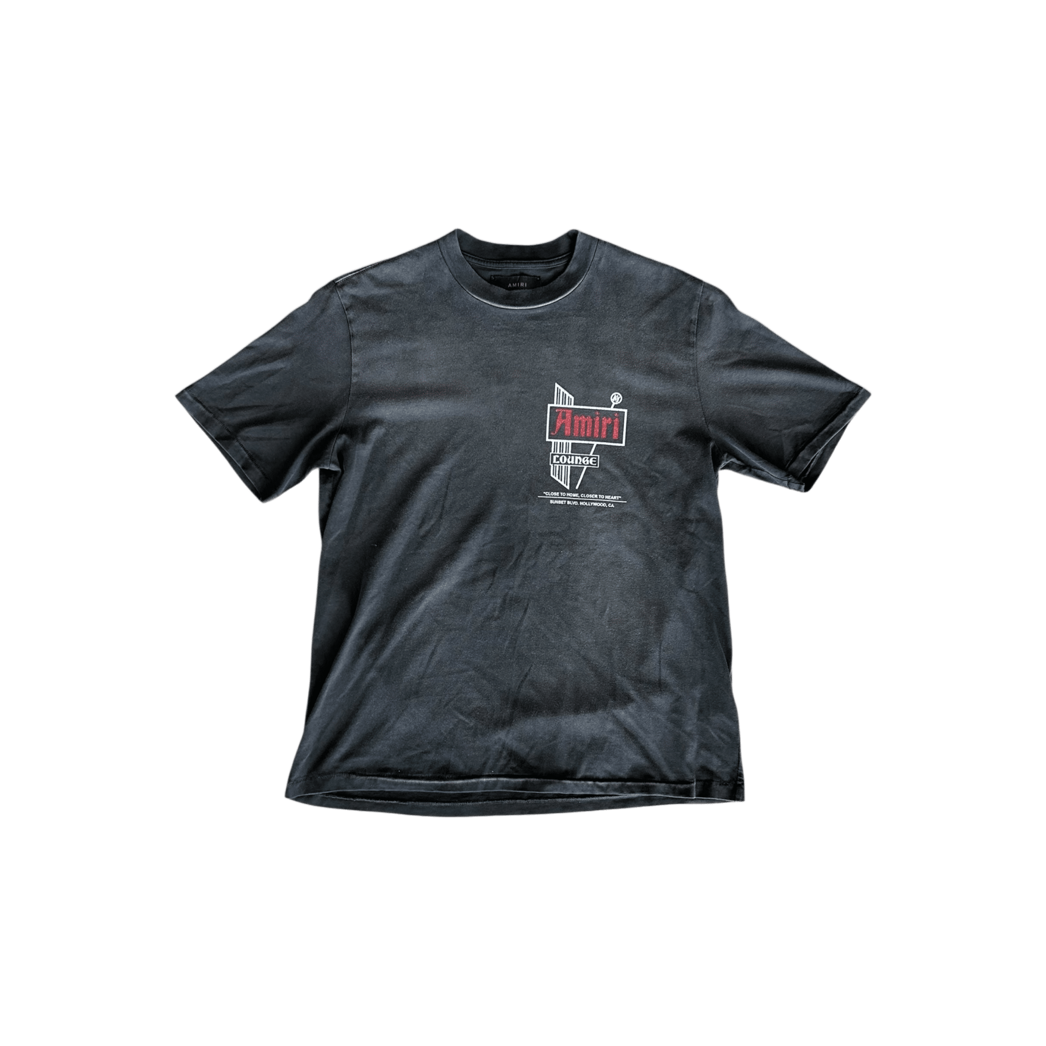 Amiri Faded Black & White Lounge Graphic T-Shirt - Morely TrendsAmiri Type here:)