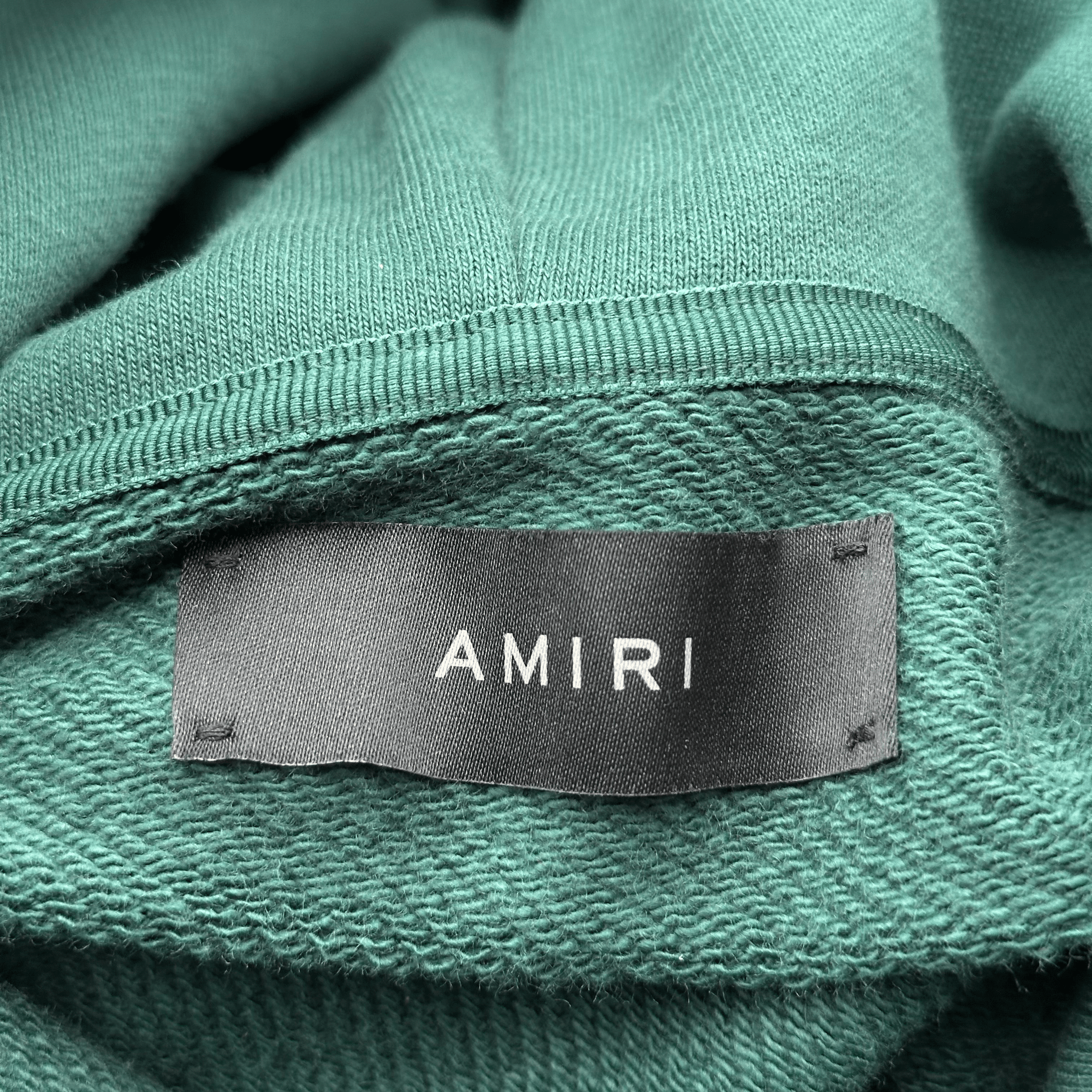 Amiri Green & White Staggered Logo Hoodie - Morely TrendsAmiri Type here:)