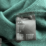 Amiri Green & White Staggered Logo Hoodie - Morely TrendsAmiri Type here:)