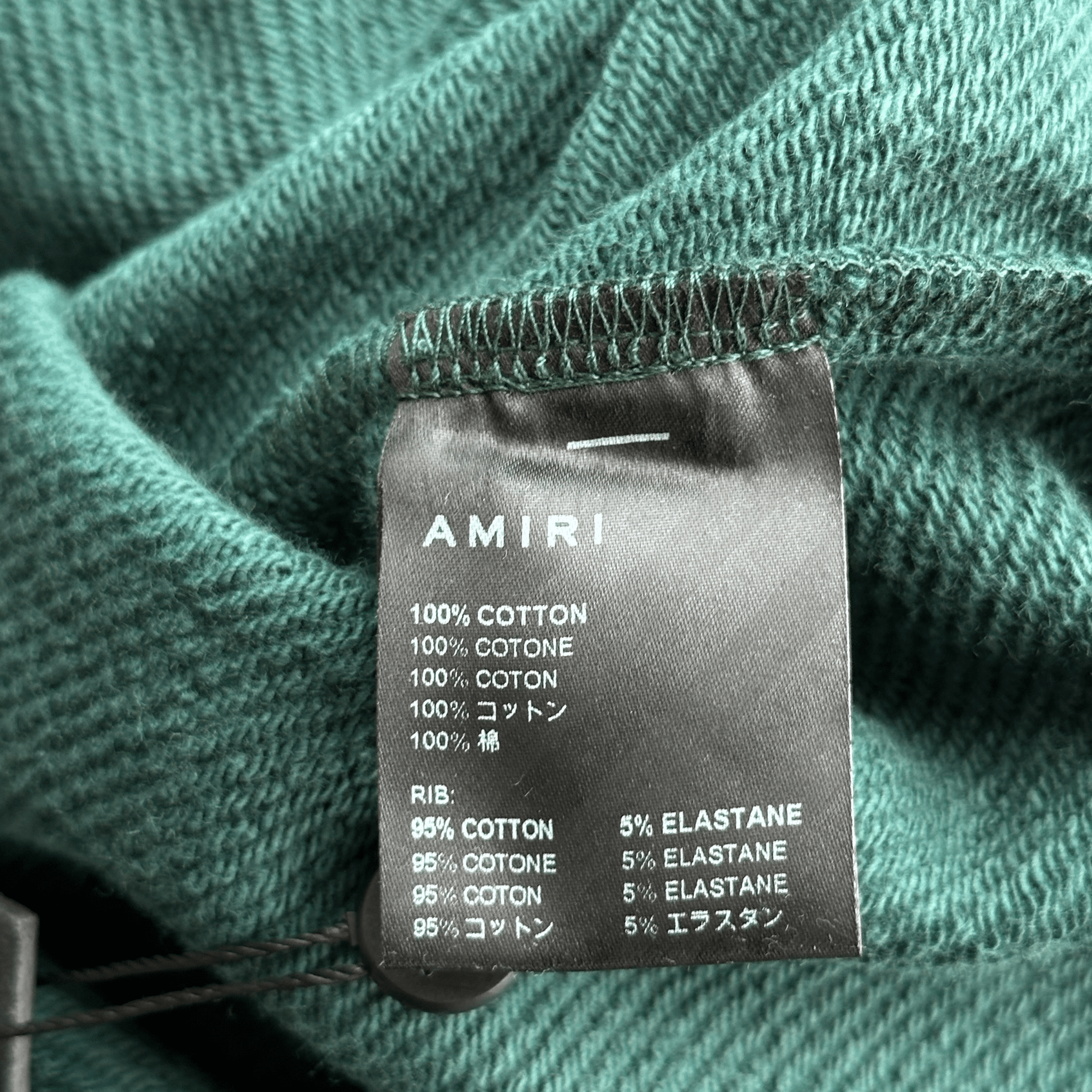 Amiri Green & White Staggered Logo Hoodie - Morely TrendsAmiri Type here:)