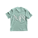Amiri Green & White Staggered Logo T-Shirt - Morely TrendsAmiri Type here:)