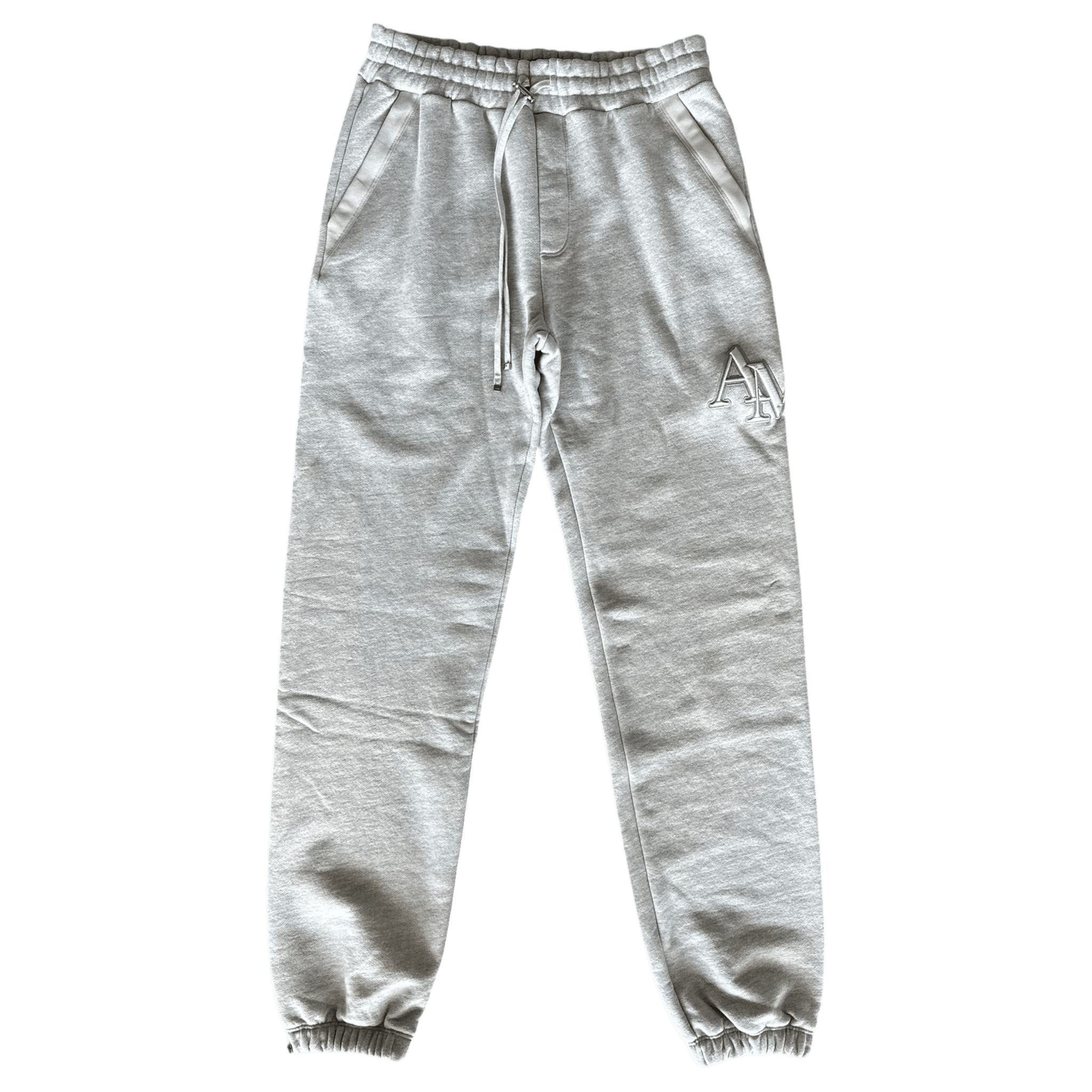 Amiri Grey Staggered Logo Sweatpants - Morely TrendsAmiri Type here:)
