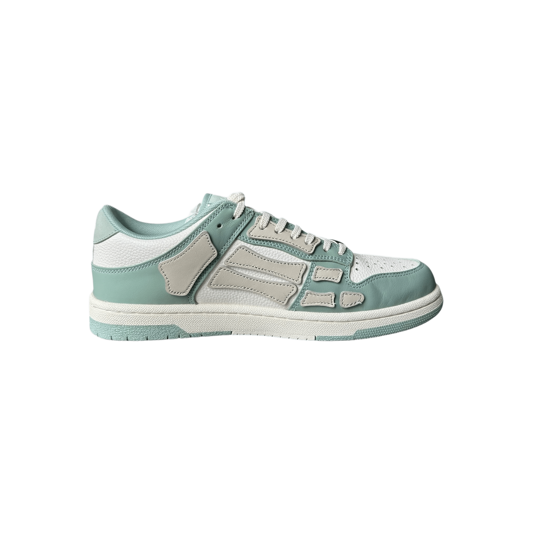 Amiri Mint Green & White Skeleton Low Top Sneakers - Morely TrendsAmiri Type here:)
