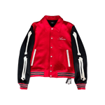 Amiri Red & Black Chicago Exclusive Bones Varsity Jacket - Morely TrendsAmiri Type here:)