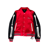 Amiri Red & Black Chicago Exclusive Bones Varsity Jacket - Morely TrendsAmiri Type here:)