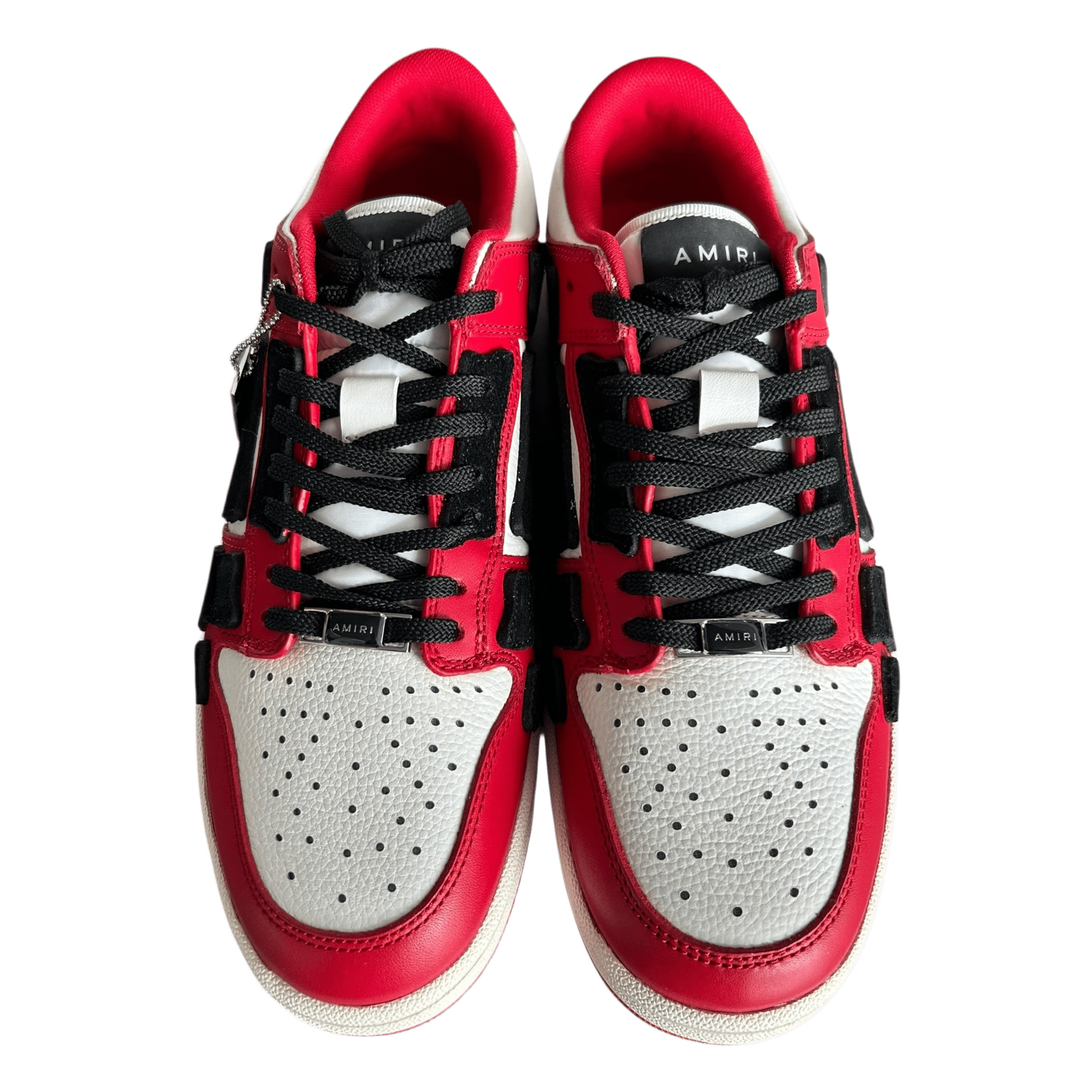 Amiri Red White & Black Skeleton Low Top Sneakers - Morely TrendsAmiri Type here:)