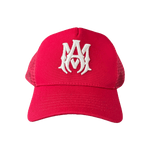 Amiri Red & White MA Logo Trucker Hat - Morely TrendsAmiri Type here:)