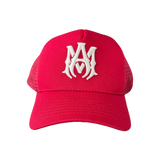 Amiri Red & White MA Logo Trucker Hat - Morely TrendsAmiri Type here:)