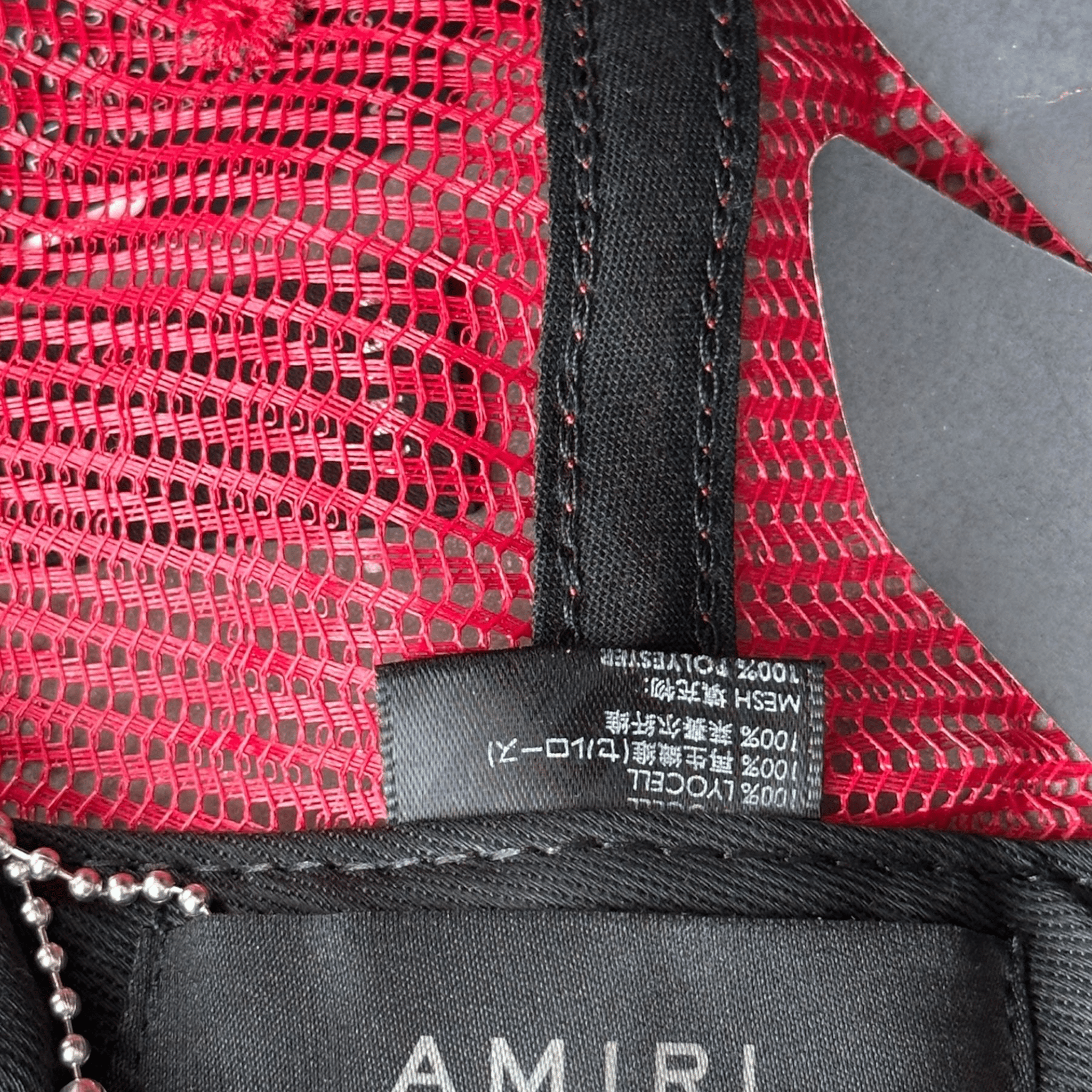 Amiri Red & White MA Logo Trucker Hat - Morely TrendsAmiri Type here:)