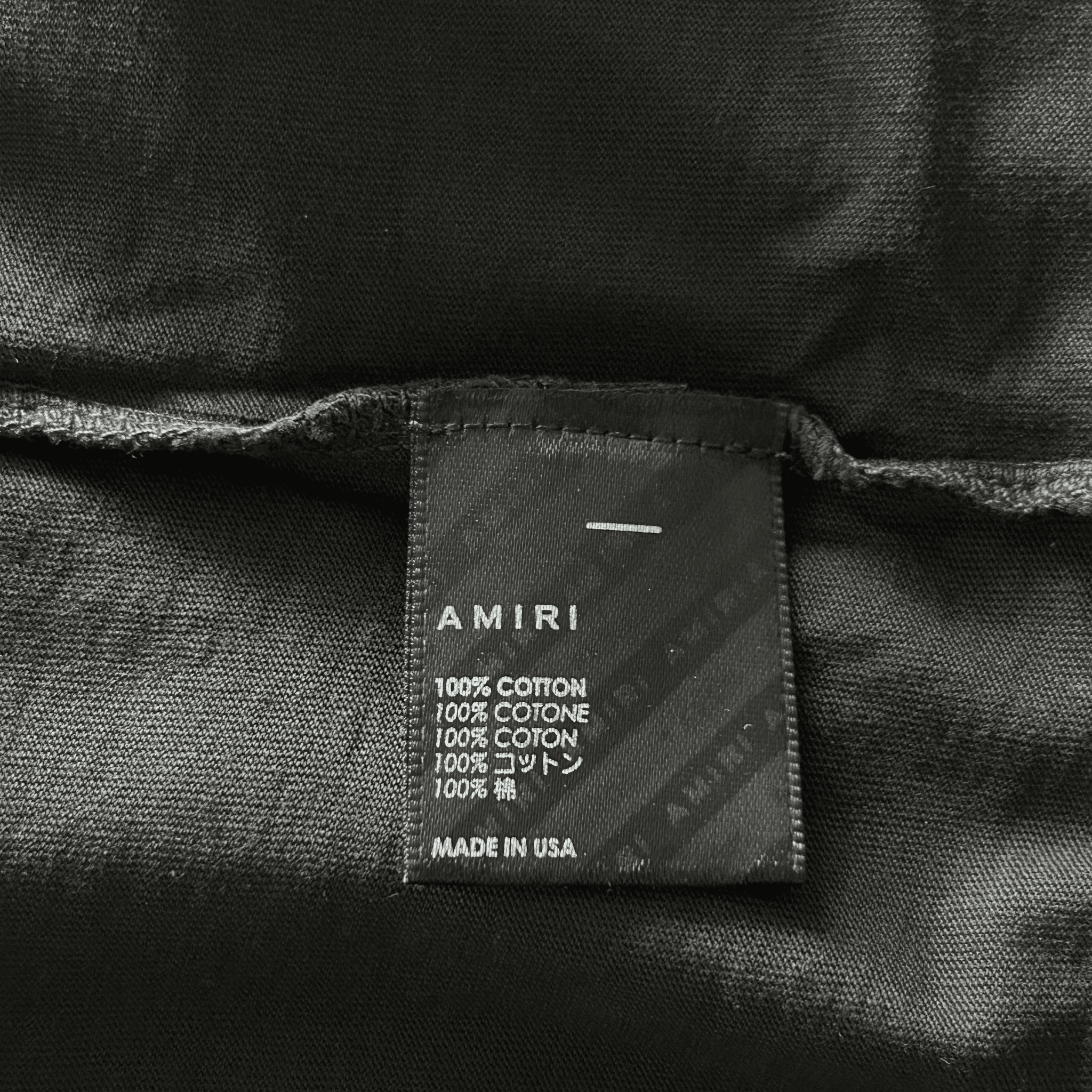 Amiri Vintage Black & White Collegiate Logo T-Shirt - Morely TrendsAmiri Type here:)