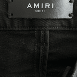 Amiri Washed Black Distressed Knee Jeans - Morely TrendsAmiri Type here:)
