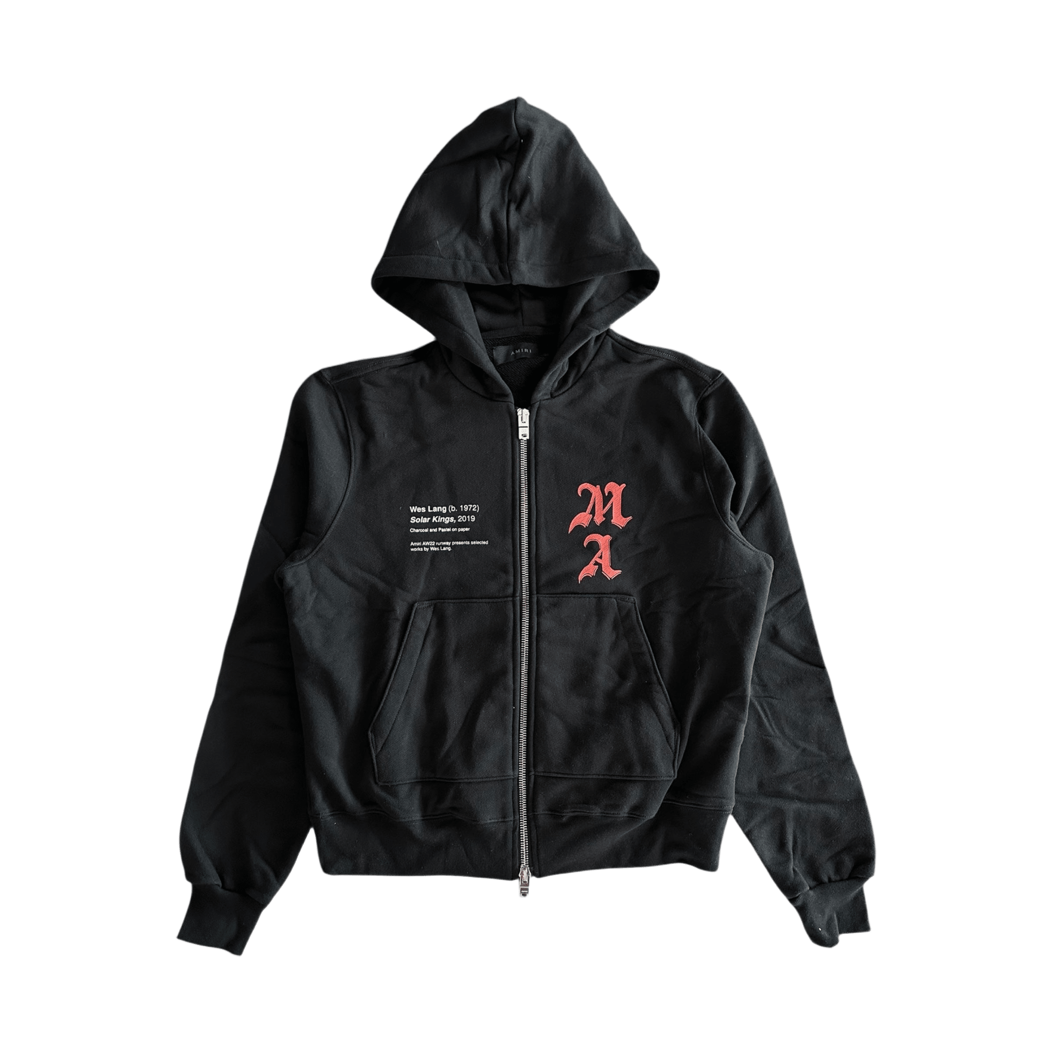 Amiri Wes Lang Black & Red Solar Kings Zip Up Hoodie - Morely TrendsAmiri Type here:)
