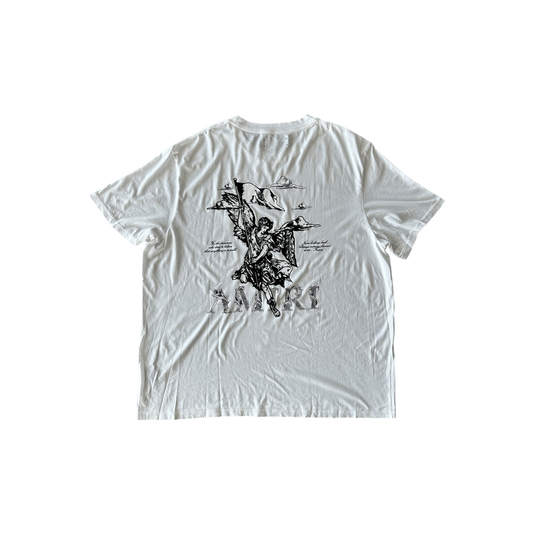 Amiri White & Black MA Angel Logo T-Shirt - Morely TrendsAmiri Type here:)
