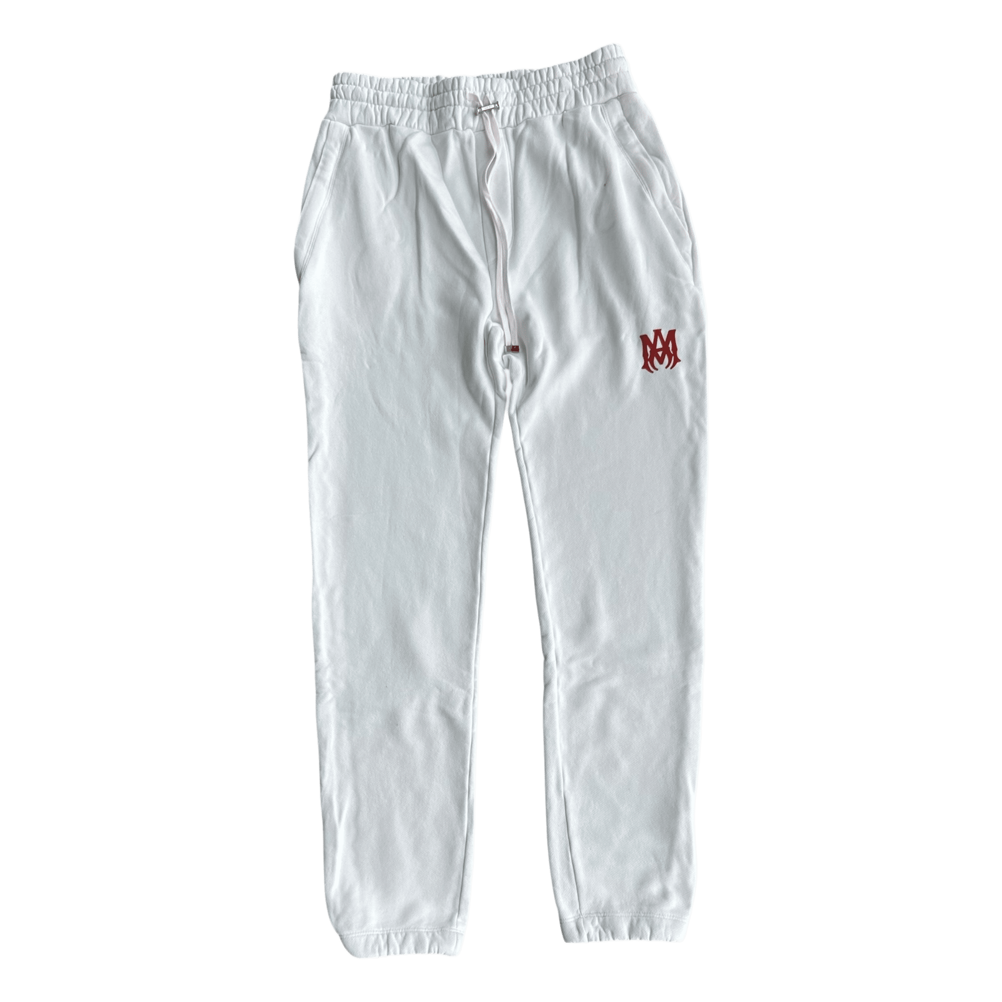 Amiri White & Red MA Logo Sweatpants - Morely TrendsAmiri Type here:)