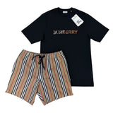 Burberry Men’s Black T-shirt & Shorts Set