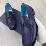 Louis Vuitton Mens Blue Major Loafers - Uk 7.5 (Fit 8)
