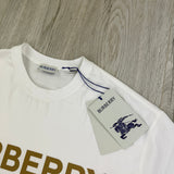 Burberry Men’s White T-shirt & Shorts Set