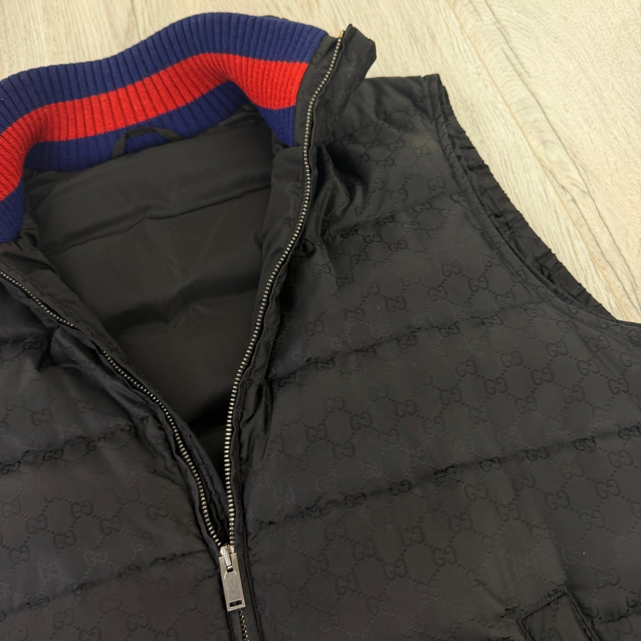 Gucci Men’s Balck Zip-up Monogrammed GG Body-warmer - 50 (Medium) - Morely TrendsGucci Type here:)