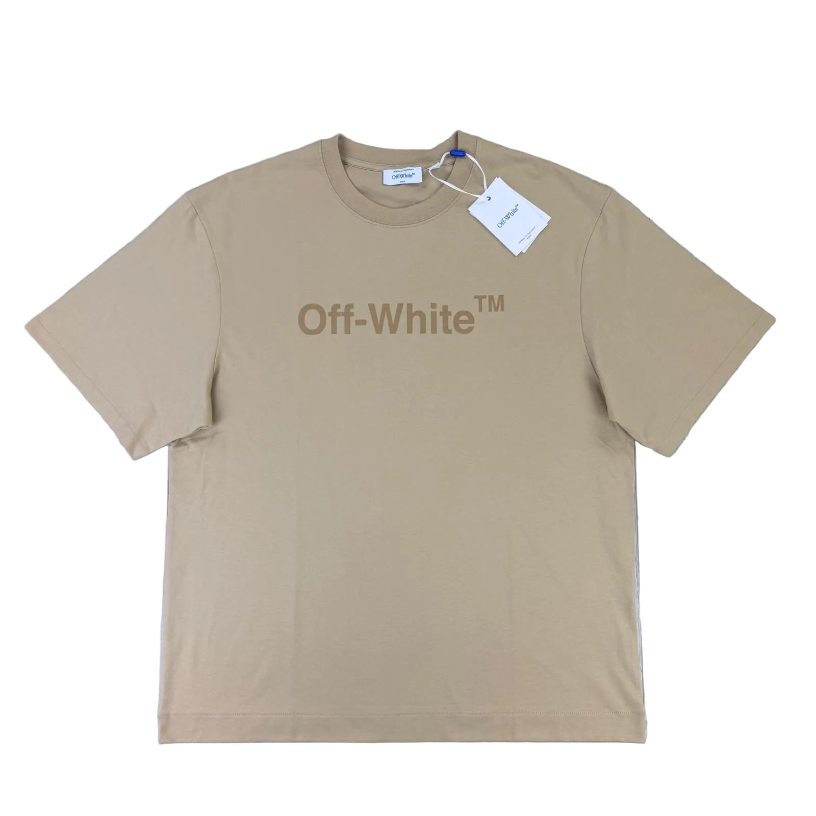 Off White Men’s Beige T-shirt - Medium - Morely TrendsOff white Type here:)