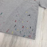 Dior Men’s Grey Paint Splattered T Shirt - Large