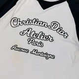 Christian Dior Men’s White & Navy ‘Atelier Paris’ T-shirt - Large Oversized