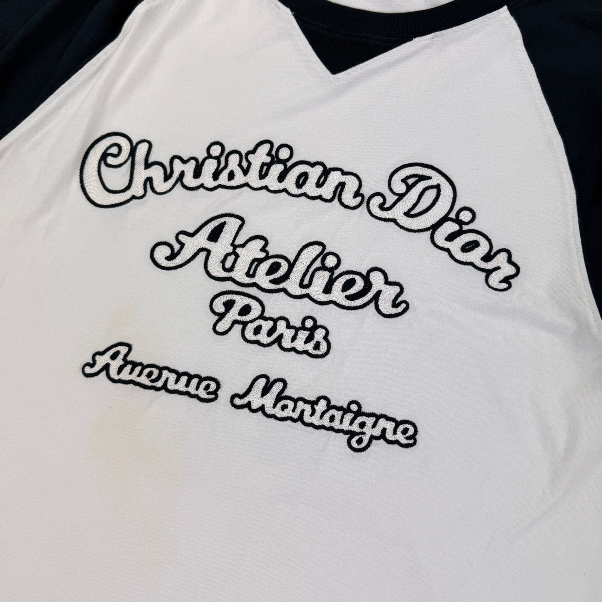 Christian Dior Men’s White & Navy ‘Atelier Paris’ T-shirt - Large Oversized - Morely TrendsDior Type here:)