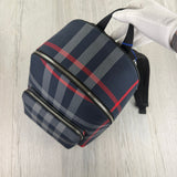 Burberry Men’s Navy Check Print Backpack