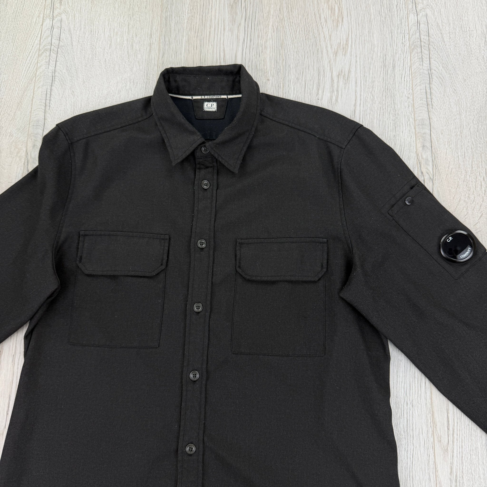Cp Company Black Button-up Overshirt - Large - Morely TrendsCP Company Type here:)