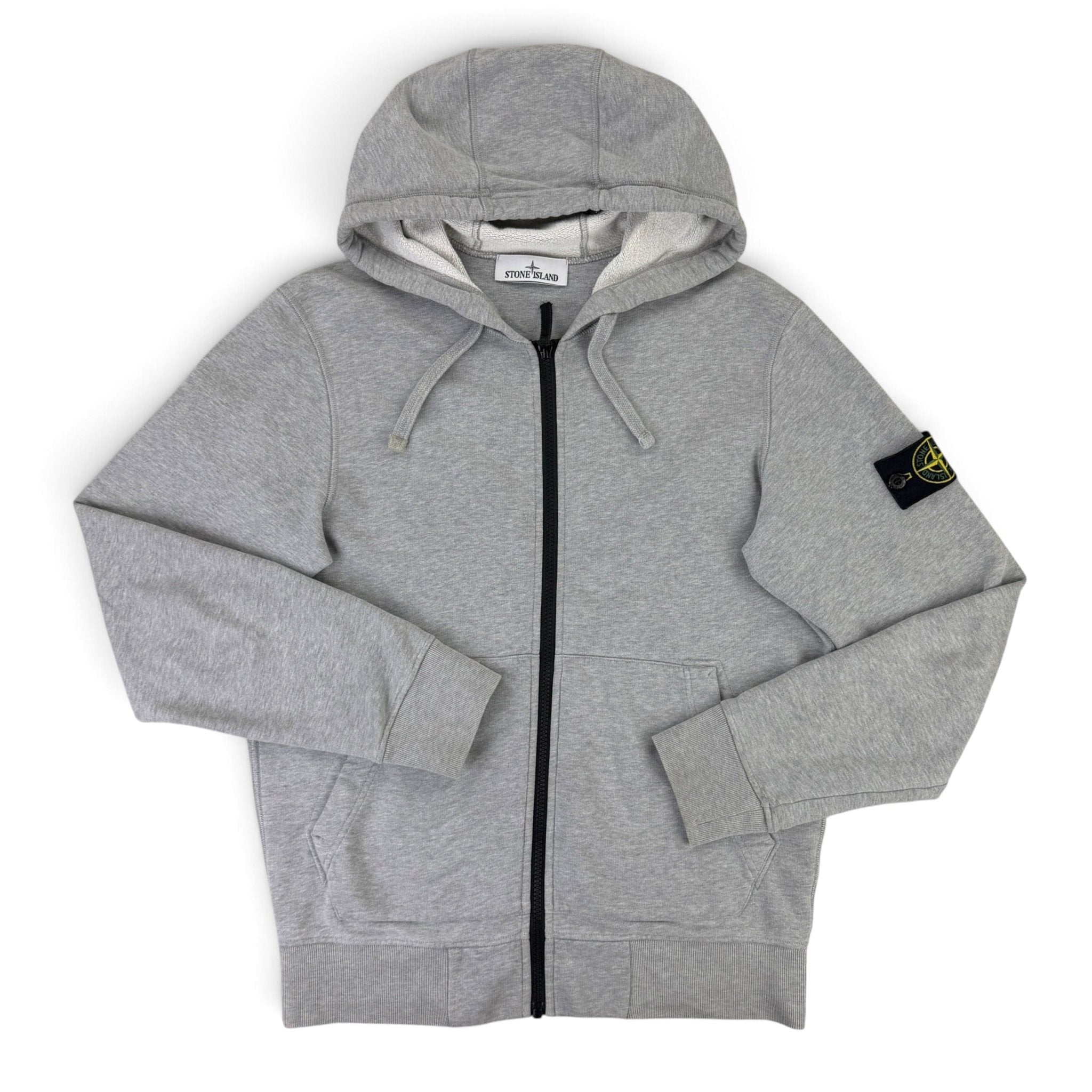 Stone Island Men’s Grey Zip-up Hoodie - Small - Morely TrendsStone Island Type here:)