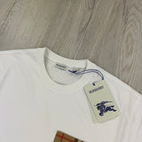 Burberry Men’s White T-shirt & Shorts Set