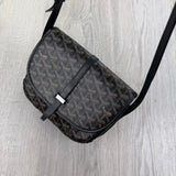 Goyard Goyardine Belvedere II Black PM Messenger Bag